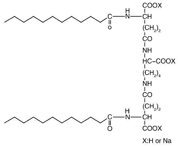 雙鎖兩親分子肽(10%)(圖1)